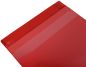 Preview: Magnettaschen Kennzeichnungstaschen A5 quer aus PVC-Weichfolie, mit Regenschutz und Neodym-Magneten, Farbe: rot – 10 Stück