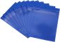 Preview: Magnettaschen Kennzeichnungstaschen A4 aus PVC-Weichfolie, mit Regenschutz und Neodym-Magneten, Farbe: blau – 10 Stück