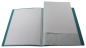Mobile Preview: EXXO by HFP Sichtbuch / Sichthüllenmappe, A4, aus PP, mit 10 fest eingeschweißten und oben offenen Klarsichthüllen, mit Einschubtasche auf der Vorderseite, Farbe: transparent türkis – 1 Stück