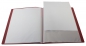 Mobile Preview: EXXO by HFP Sichtbuch / Sichthüllenmappe, A4, aus PP, mit 10 fest eingeschweißten und oben offenen Klarsichthüllen, mit Einschubtasche auf der Vorderseite, Farbe: transparent rot – 1 Stück