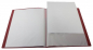 Preview: EXXO by HFP Sichtbuch / Sichthüllenmappe, A4, aus PP, mit 20 fest eingeschweißten und oben offenen Klarsichthüllen, mit Einschubtasche auf der Vorderseite, Farbe: transparent rot – 1 Stück
