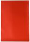 Preview: Sichthüllen / Aktenhüllen / Dokumentenhüllen A4, 120my, aus PP, mit Daumenaussparung, oben und seitlich offen, Farbe: transparent rot genarbt - 100 Stück