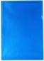 Preview: Sichthüllen / Aktenhüllen / Dokumentenhüllen A4, 120my, aus PP, mit Daumenaussparung, oben und seitlich offen, Farbe: transparent genarbt blau - 100 Stück