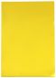 Preview: Sichthüllen / Aktenhüllen / Dokumentenhüllen A4, 120my, aus PP, mit Daumenaussparung, oben und seitlich offen, Farbe: transparent genarbt gelb - 100 Stück