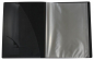 Mobile Preview: EXXO by HFP Präsentationsbuch / Sichthüllenmappe / Sichtbuch, A4, aus PP, mit 80 fest eingeschweißten und oben offenen Klarsichthüllen, mit klarer Außentasche und Innentasche auf dem Vorderdeckel, Farbe: schwarz – 1 Stück