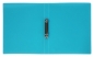 Preview: EXXO by HFP Ringbuch / Ringmappe / Ringordner, A4, aus PP, mit 2er Rundringmechanik und selbstklebenden Rückenschild, Farbe: transparent türkis– 1 Stück