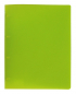 Preview: EXXO by HFP Ringbuch / Ringmappe / Ringordner, A4, aus PP, mit 4er Rundringmechanik und selbstklebenden Rückenschild, Farbe: transparent limone – 1 Stück
