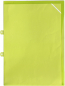 Mobile Preview: EXXO by HFP Sichthüllen / Aktenhüllen / Dokumentenhüllen A4, aus PP, mit Abheftvorrichtung, Sicherheitsecke, oben und seitlich offen, Farbe: transparent limone - 10 Stück