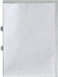 Mobile Preview: EXXO by HFP Sichthüllen / Aktenhüllen / Dokumentenhüllen A4, aus PP, mit Abheftvorrichtung, Sicherheitsecke, oben und seitlich offen, Farbe: transparent klar - 10 Stück