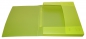 Preview: EXXO by HFP Dokumentenbox / Sammelbox / Aufbewahrungsbox A4 quer, aus PP, mit Tragegriff und Steckverschluss, Farbe: transparent limone - 1 Stück