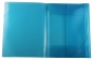 Preview: EXXO by HFP Eckspanner / Gummizugmappe / Sammelmappe, A4, aus PP, mit 30mm Füllhöhe, mit Gummizug und 3 Einschlagklappen im Rückendeckel, Farbe: transparent türkis– 1 Stück