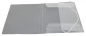 Preview: EXXO by HFP Eckspanner / Gummizugmappe / Sammelmappe, A4, aus PP, mit 30mm Füllhöhe, mit Gummizug und 3 Einschlagklappen im Rückendeckel, Farbe: transparent – 1 Stück