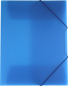 Mobile Preview: EXXO by HFP Eckspanner / Gummizugmappe / Sammelmappe, A4, aus PP, mit 30mm Füllhöhe, mit Gummizug und 3 Einschlagklappen im Rückendeckel, Farbe: blau– 1 Stück