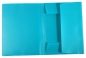 Preview: EXXO by HFP Eckspanner / Gummizugmappe / Sammelmappe, A4, aus PP, mit 30mm Füllhöhe, mit Gummizug und 3 Einschlagklappen im Rückendeckel, Farbe: türkis– 1 Stück