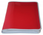 Preview: EXXO by HFP Zipper-Mappe / Portfoliomappe / Reissverschlusstasche, A4 XL, aus PP, mit 30mm Füllhöhe, mit Reissverschluss, Einschubtasche innen und Beschriftungstasche , Farbe: transparent rot – 1 Stück