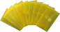 Preview: Visitenkartentaschen / Sammeltaschen / Sichttaschen, quer, aus PP,  mit Klappe und Klettverschluss, Farbe: transparent gelb - 10 Stück