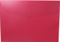 Preview: EXXO by HFP Action Wallet - Premium Dokumententasche Sammelmappe A2 quer mit Klettverschluss in opak, Farbe: rot - 5 Stück