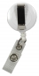 Preview: JOJO – Ausweishalter Ausweisclip Schlüsselanhänger runde Form Druckknopfschlaufe Farbe weiß - 10 Stück