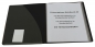 Preview: EXXO by HFP Präsentationsbuch / Sichthüllenmappe / Sichtbuch, A4, aus PP, mit 10 fest eingeschweißten und oben offenen Klarsichthüllen, mit klarer Außentasche und Innentasche auf dem Vorderdeckel, Farbe: schwarz – 1 Stück