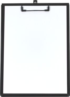 Klemmbrett A4 mit Aufbewahrungstasche, Farbe: schwarz – 1 Stück
