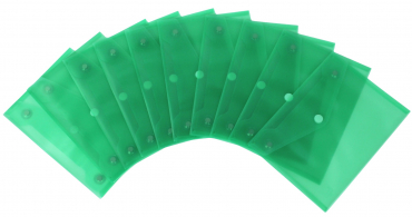 Dokumententasche A5 transparent grün mit Magneteinsatz – 10 Stück