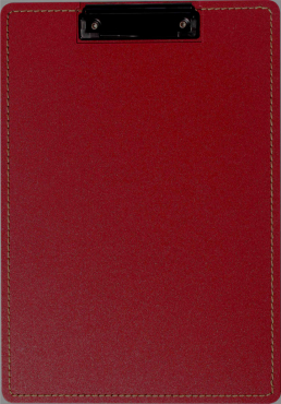 Klemmbrett A4 genäht aus PP mit Aufstellfunktion, Farbe: Rot, SONDERPOSTEN