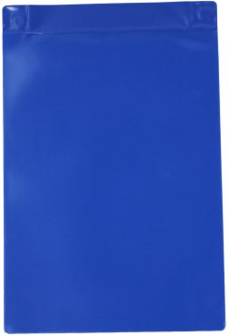 Magnettaschen Kennzeichnungstaschen A4 aus PVC-Weichfolie, mit Regenschutz und Neodym-Magneten, Farbe: blau – 10 Stück