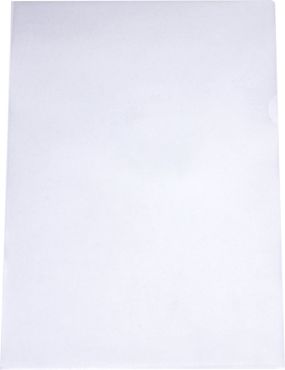 100 Stück Sichthüllen / Aktenhüllen / Dokumentenhüllen A4, 120my, aus PP, mit Daumenaussparung, oben und seitlich offen, Farbe: transparent genarbt