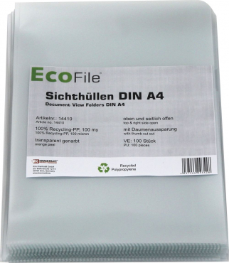 Sichthülle-PP-Recycling-100my-A4