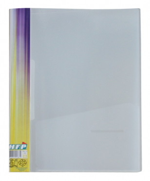 EXXO by HFP Ringbuch / Ringmappe / Ringordner, A4, aus PP, mit Stegtasche und Innentasche, mit 2er D-Ring-Mechanik, Farbe: transparent – 1 Stück