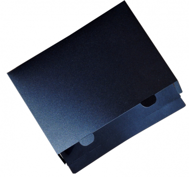 EXXO by HFP Dokumentenbox / Sammelbox / Versandbox A5 quer, aus Recycling-PP, Steckverschluss, Farbe: schwarz - 1 Stück
