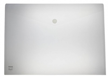 Dokumententaschen / Sammeltasche / Sammelmappe A3 quer mit Klettverschluss, transparent natur, aus PP - 5 Stück