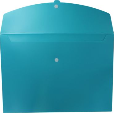 EXXO by HFP Action Wallet - Premium Dokumententasche Sammelmappe A2 quer mit Klettverschluss in opak, Farbe: türkis - 5 Stück