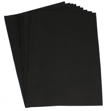 ECCO Moosgummi / Moosgummiplatten / Bastelschaumstoff Format: 50 x 70 cm, 2 mm dick, Farbe: schwarz – 10 Stück