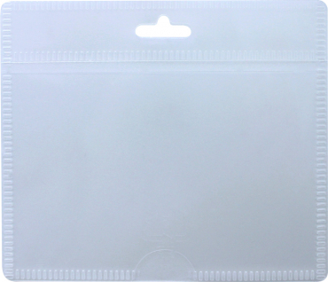 Ausweishülle Kartenhalter aus umweltfreundlichem PP, horizontal tragbar, transparent milchig - 10 Stück