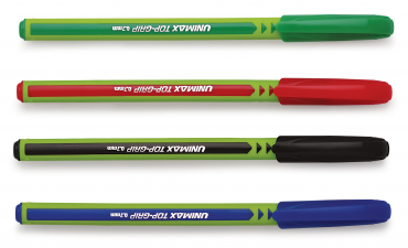 Kugelschreiber - Softtouch-Gehäuse, Strichstärke: 0,45mm, schnell trocknende Tinte, Farbe: farblich sortiert - 30 Stück