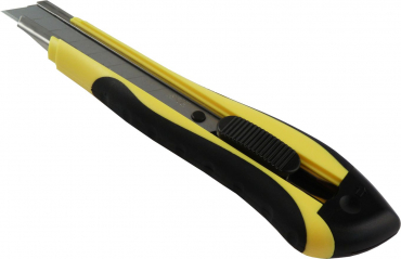 Cuttermesser ergonomisch gelb mit 18 mm Breite