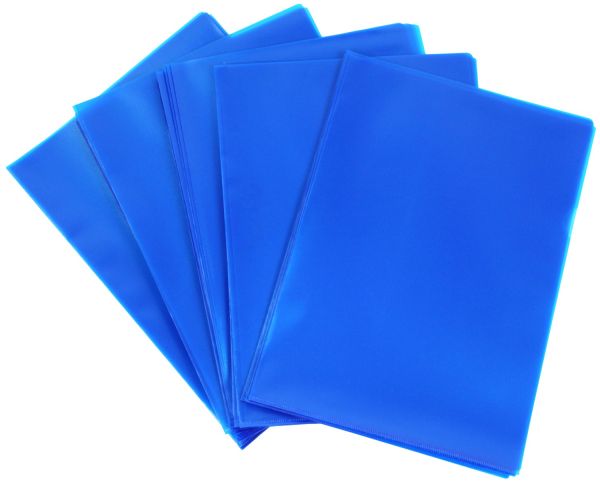 Sichthülle transparent blau 120 my PP