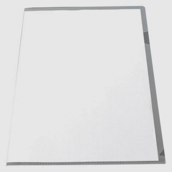 EXXO by HFP Sichthüllen / Aktenhüllen / Dokumentenhüllen A4, 180my, aus PP, mit Daumenaussparung, oben und seitlich offen, Farbe: transparent - 10 Stück