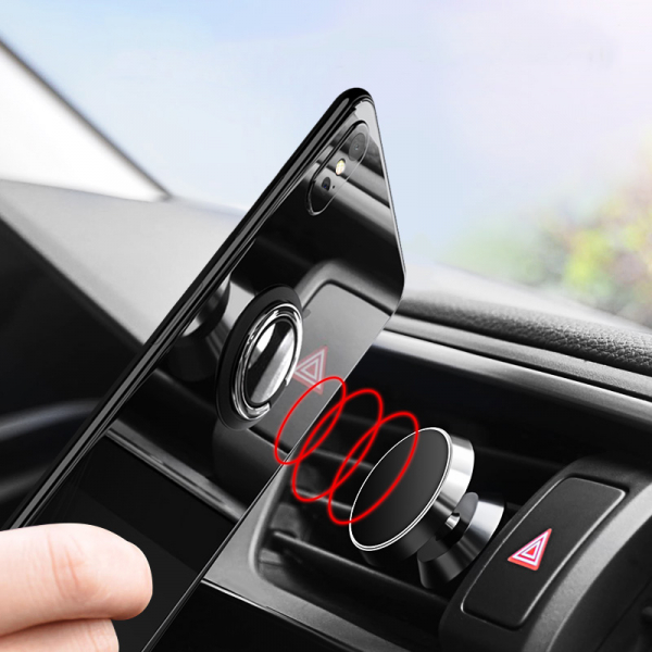 Handyhalterung für Autos - universelle KFZ-Halterung fürs Handy Farbe:  schwarz silber