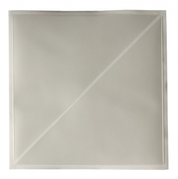 100x Dreiecktaschen Klebeecken 175 x 175 mm selbstklebend farblos transparent 