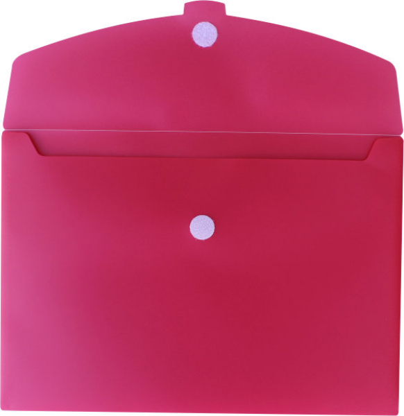 EXXO by HFP Action Wallet - Premium Dokumententasche Sammelmappe A4 quer mit Klettverschluss in opak, Farbe: rot - 5 Stück