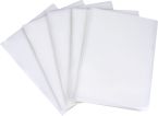 100 Stück Sichthüllen / Aktenhüllen / Dokumentenhüllen A4, 120my, aus PP, mit Daumenaussparung, oben und seitlich offen, Farbe: transparent genarbt