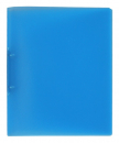 EXXO by HFP Ringbuch / Ringmappe / Ringordner, A4, aus PP, mit 2er Rundringmechanik und selbstklebenden Rückenschild, Farbe: transparent blau – 1 Stück