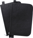 Banktasche Geldscheintasche aus Filz schwarz 25 x 16 cm - 2 Stück