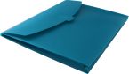 EXXO Action Wallet - Premium Dokumententasche A4 quer mit Füllhöhe und Klettverschluss in opak, Farbe: türkis - 5 Stück