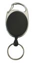 1 Stück Jojo Ausweishalter mit Drahtseil - Farbe: schwarz